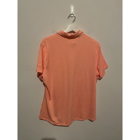 Under Armour Ladies Peach Ora Colored Golf Short Sleeve Polo Shirt Size 2XL NWT - Picture 4 of 4